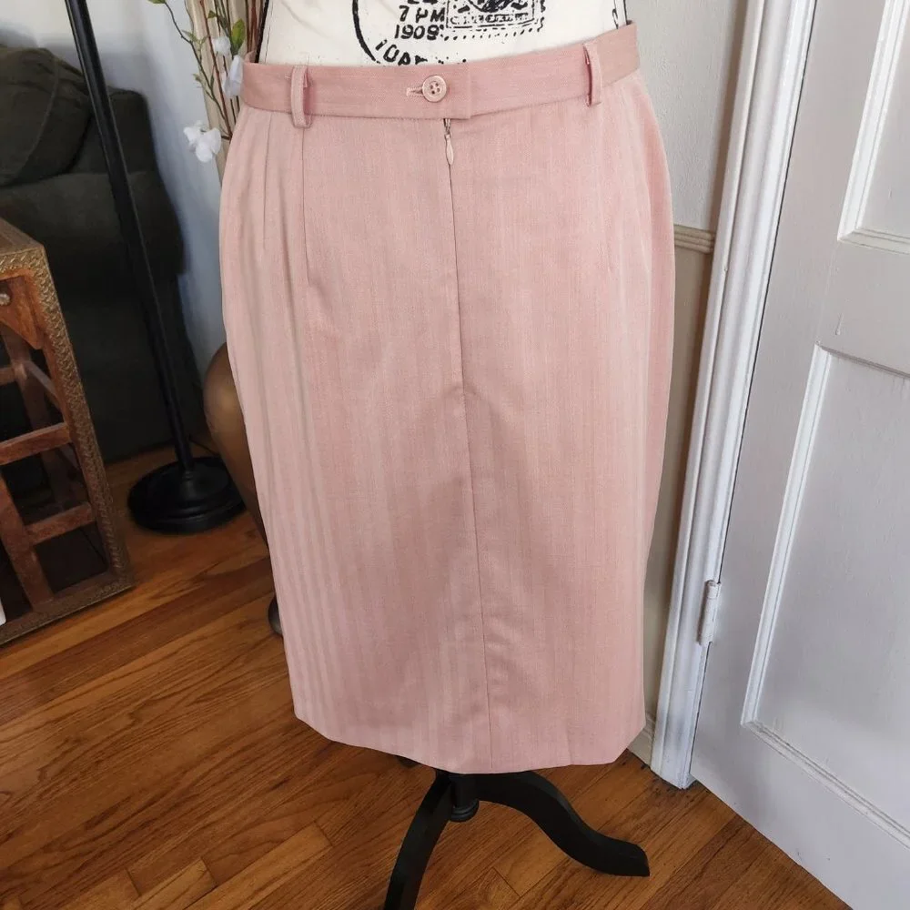 Escada Pastel Pink Margaretha Ley Pencil Skirt NWOT Sz 10